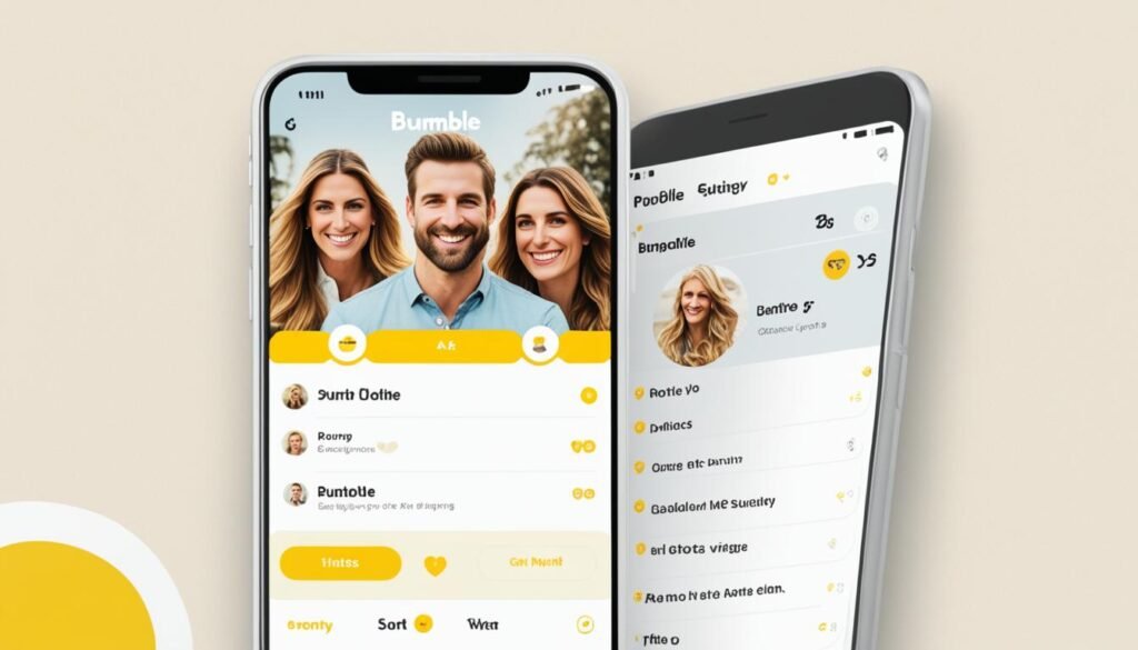 Bumble app dating interface